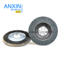 Factory Sale Vsm Zk765 4.5" Blue Zirconia Abrasive Flap Disc with Metal Screw